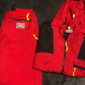 Vintage Marlboro Track Suit Set Size Large